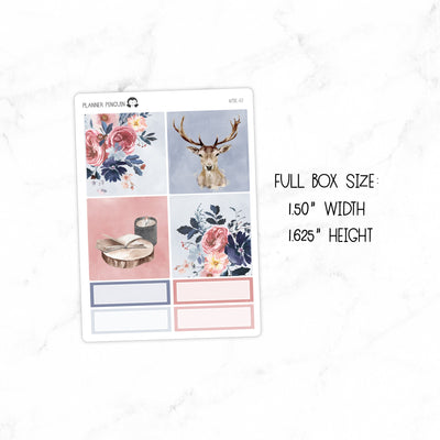 Frosty Rose Mini Weekly B6 Kit// #MK-47