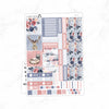 Frosty Rose Hobonichi Cousin A5 Weekly Sticker Kit    // #HC-37