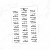 Massage Appointment Typography stickers