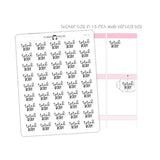Total Body Fitness Typography stickers