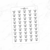 Rest Day Fitness Typography stickers