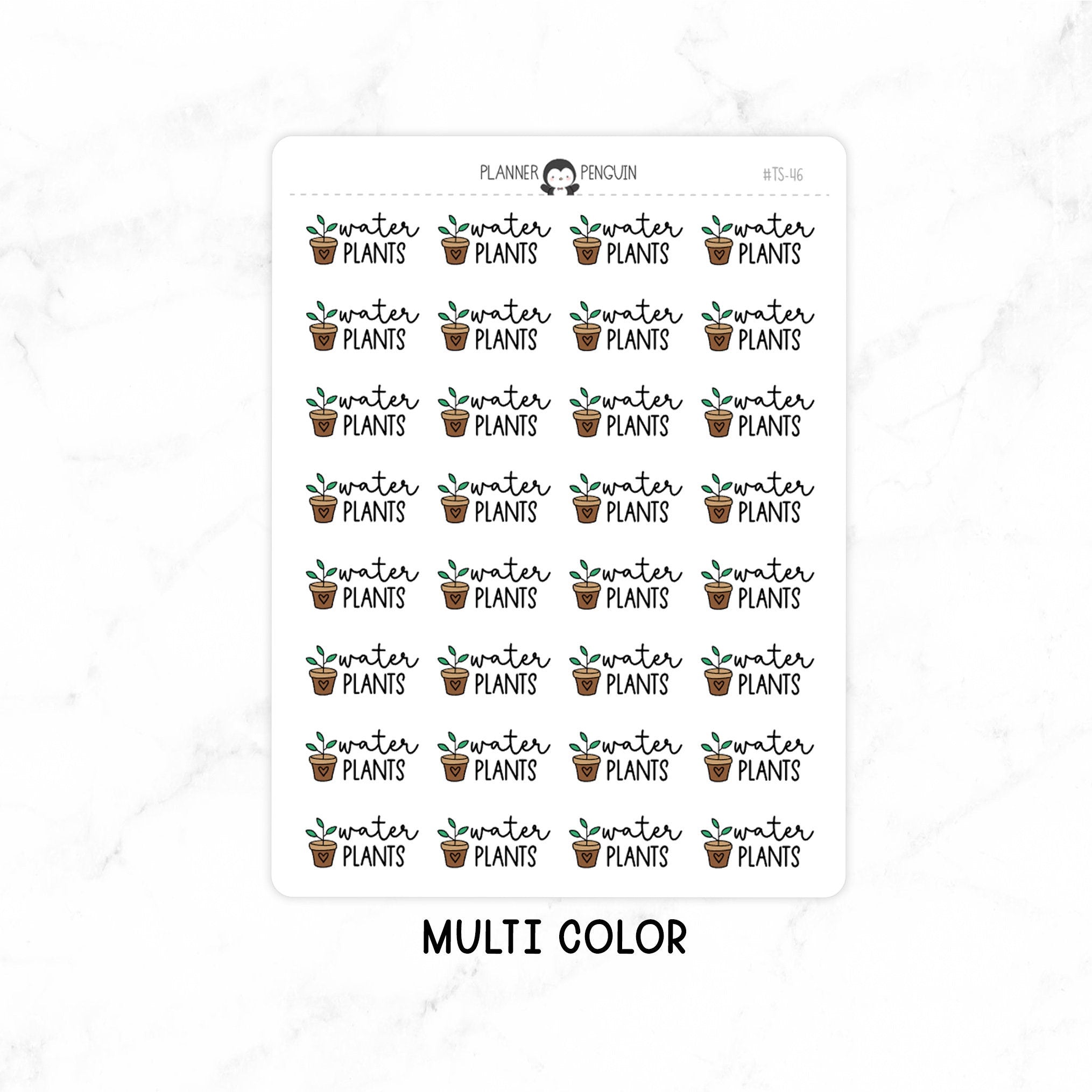 Water Plants - Icon Script Stickers