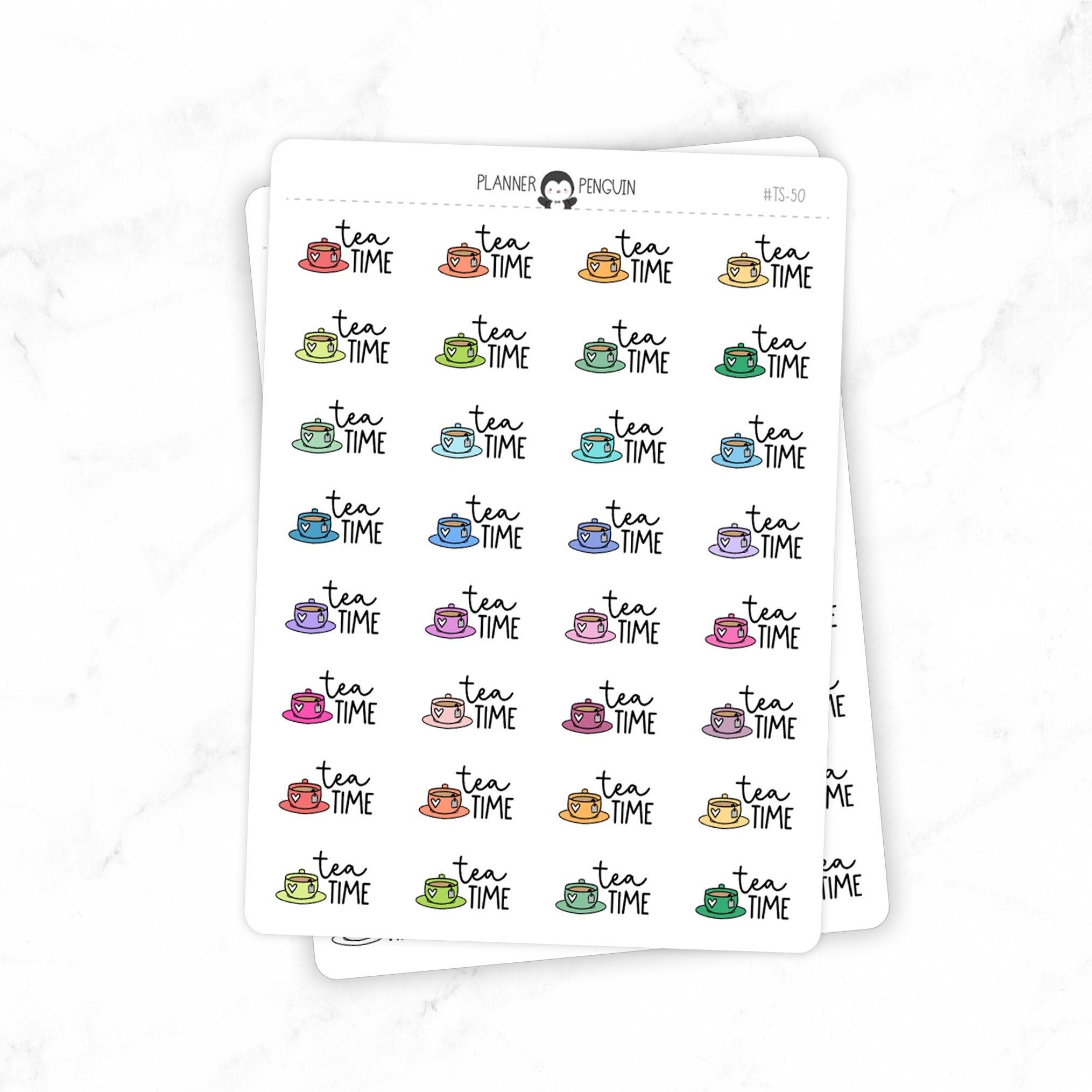 Tea Time - Icon Script Stickers
