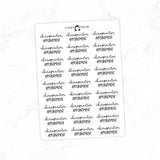 Chiropractor Appointment Typography stickers