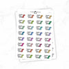 Gym Time - Icon Script Stickers // #TS-43