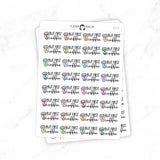 But First Coffee - Icon Script Stickers