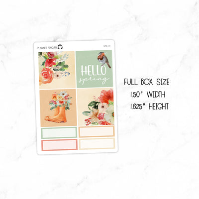 Spring Garden Mini Weekly B6 Kit// #MK-49