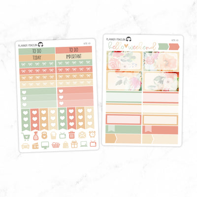 Spring Garden Mini Weekly B6 Kit// #MK-49
