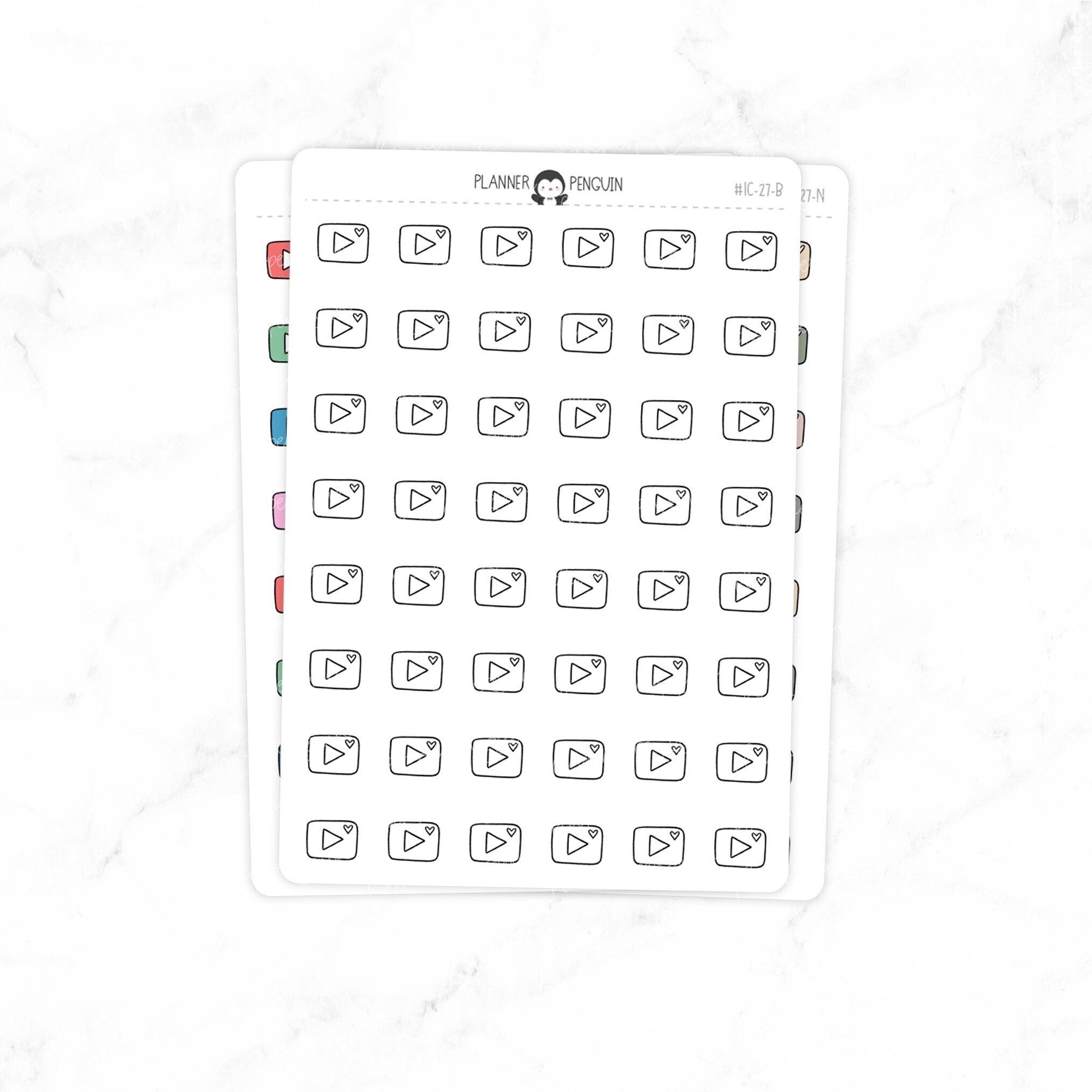 Youtube - Doodle Icon Stickers