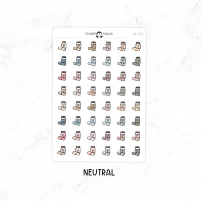 Vitamins Medication - Doodle Icon Stickers// #IC-33
