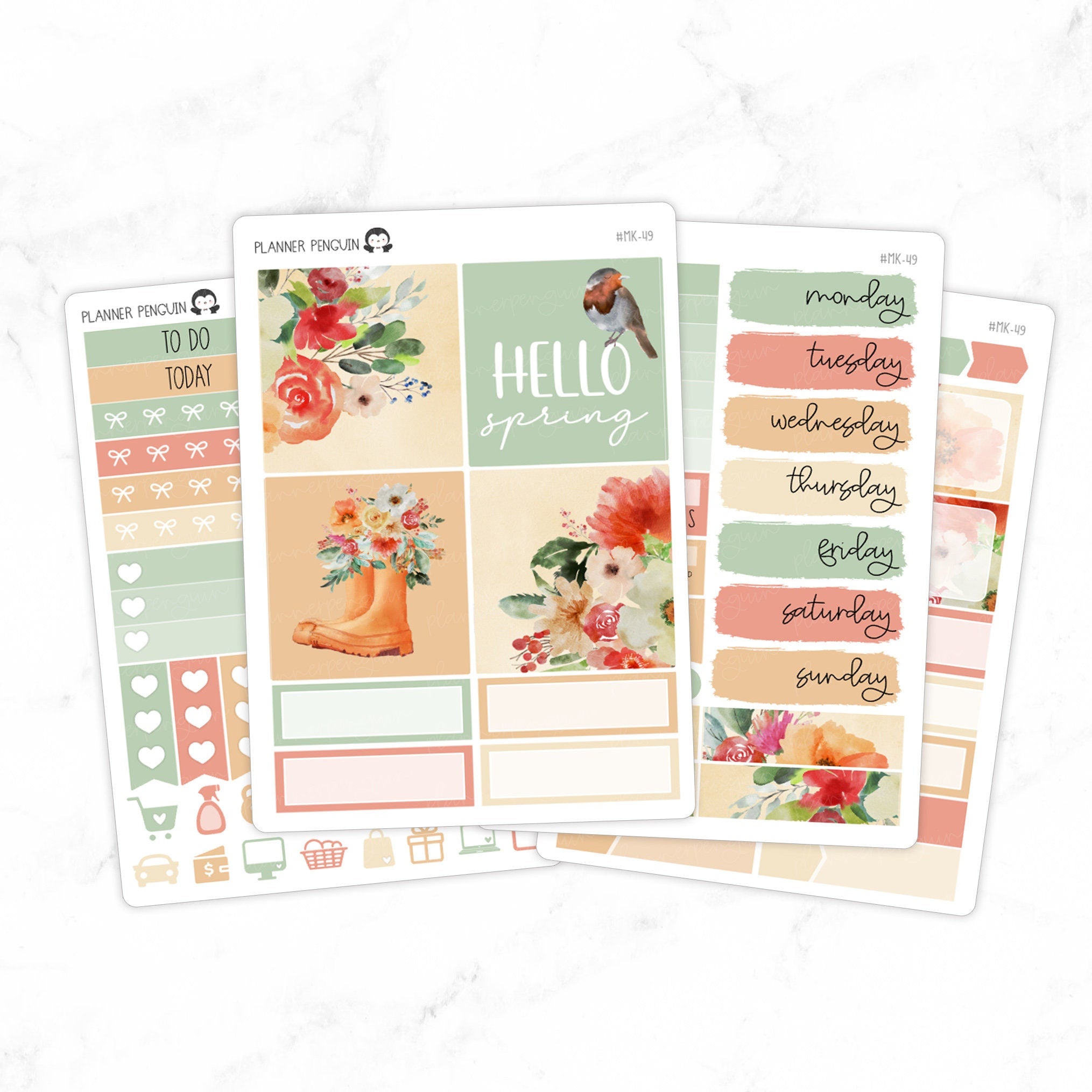 Spring Garden Mini Weekly B6 Kit