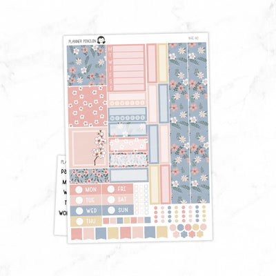 Blooming Hobonichi Cousin A5 Weekly Sticker Kit// #HC-40