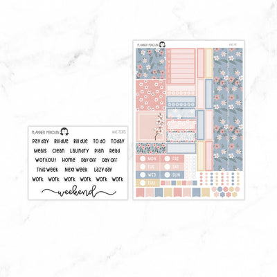 Blooming Hobonichi Cousin A5 Weekly Sticker Kit// #HC-40
