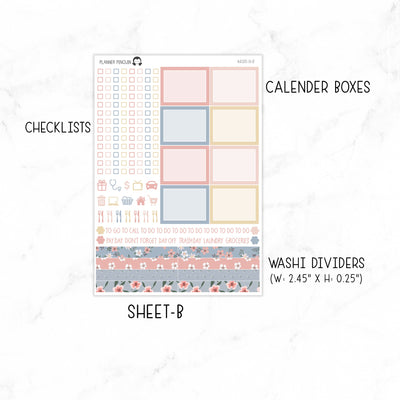 Blooming A5 Daily Duo Sticker Kit// #A5-14