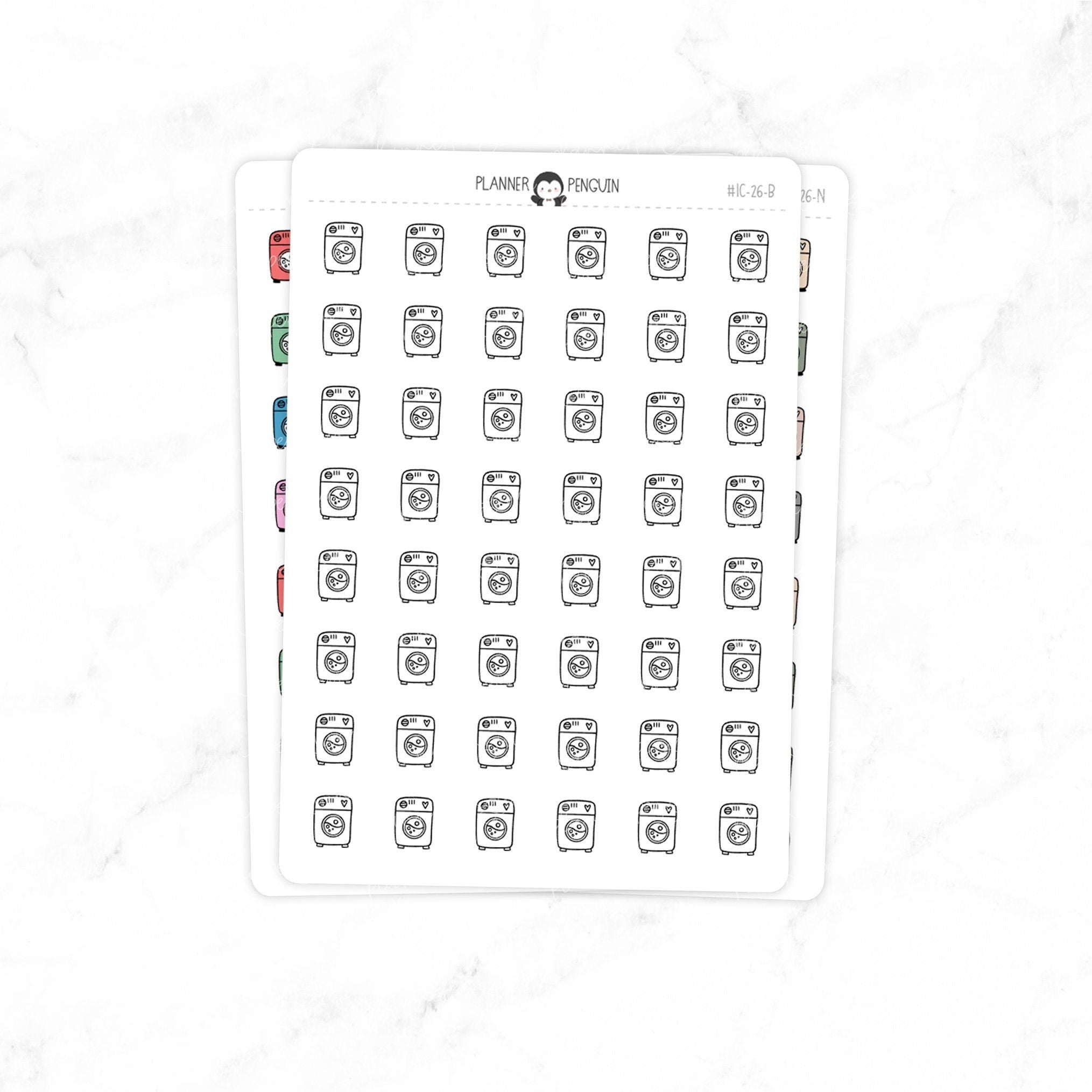 Washing Machine - Doodle Icon Stickers