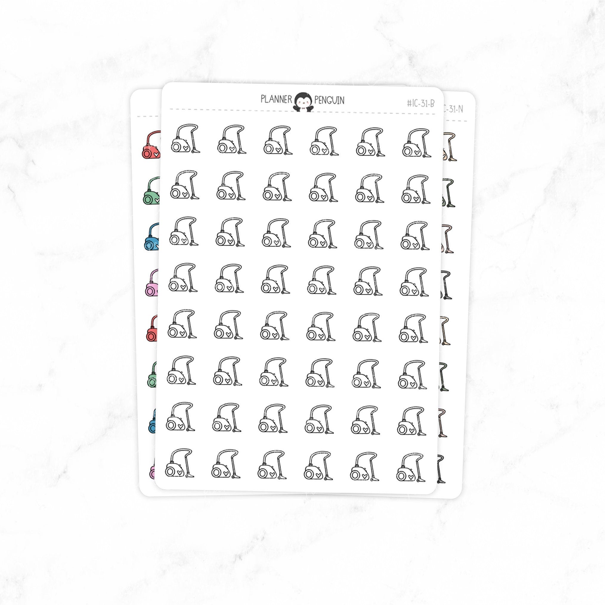 Vacuum Cleaner - Doodle Icon Stickers