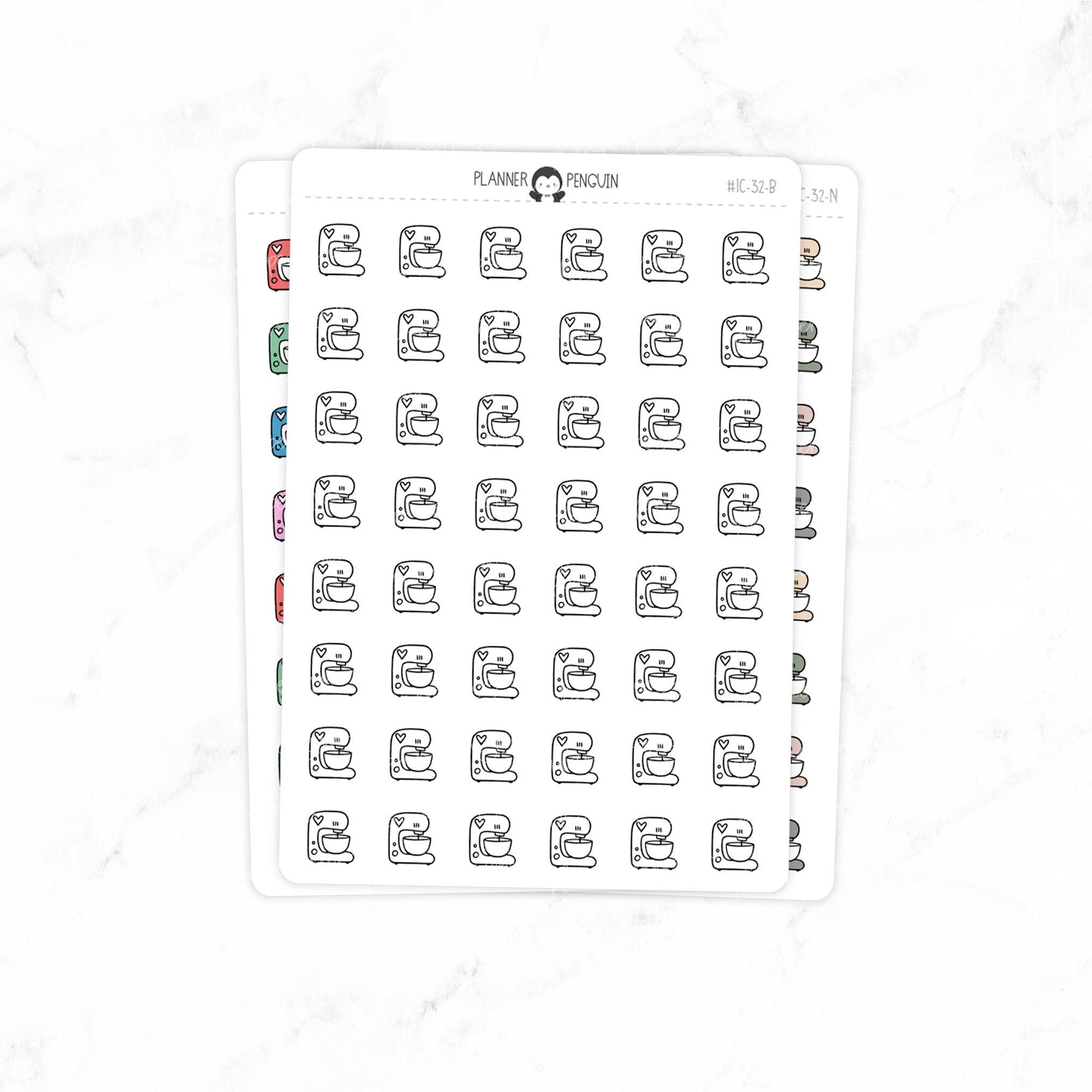 Baking Mixer - Doodle Icon Stickers