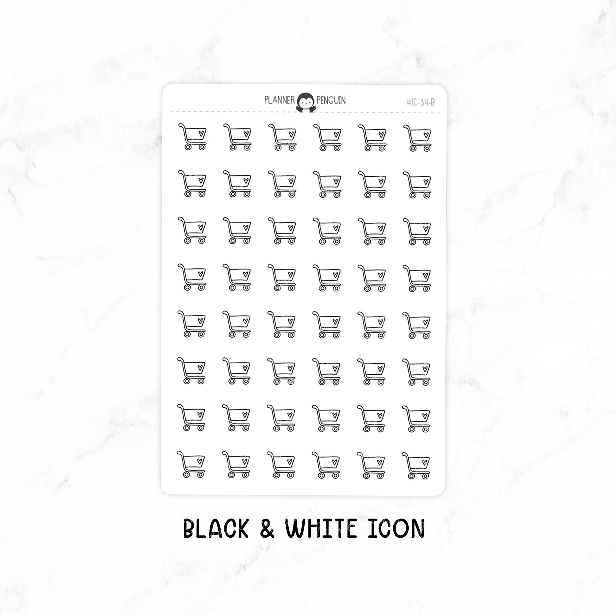 Shopping Cart - Doodle Icon Stickers