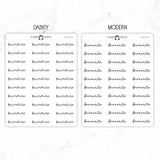 Favourite Script Stickers