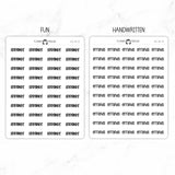 Errands Script Stickers