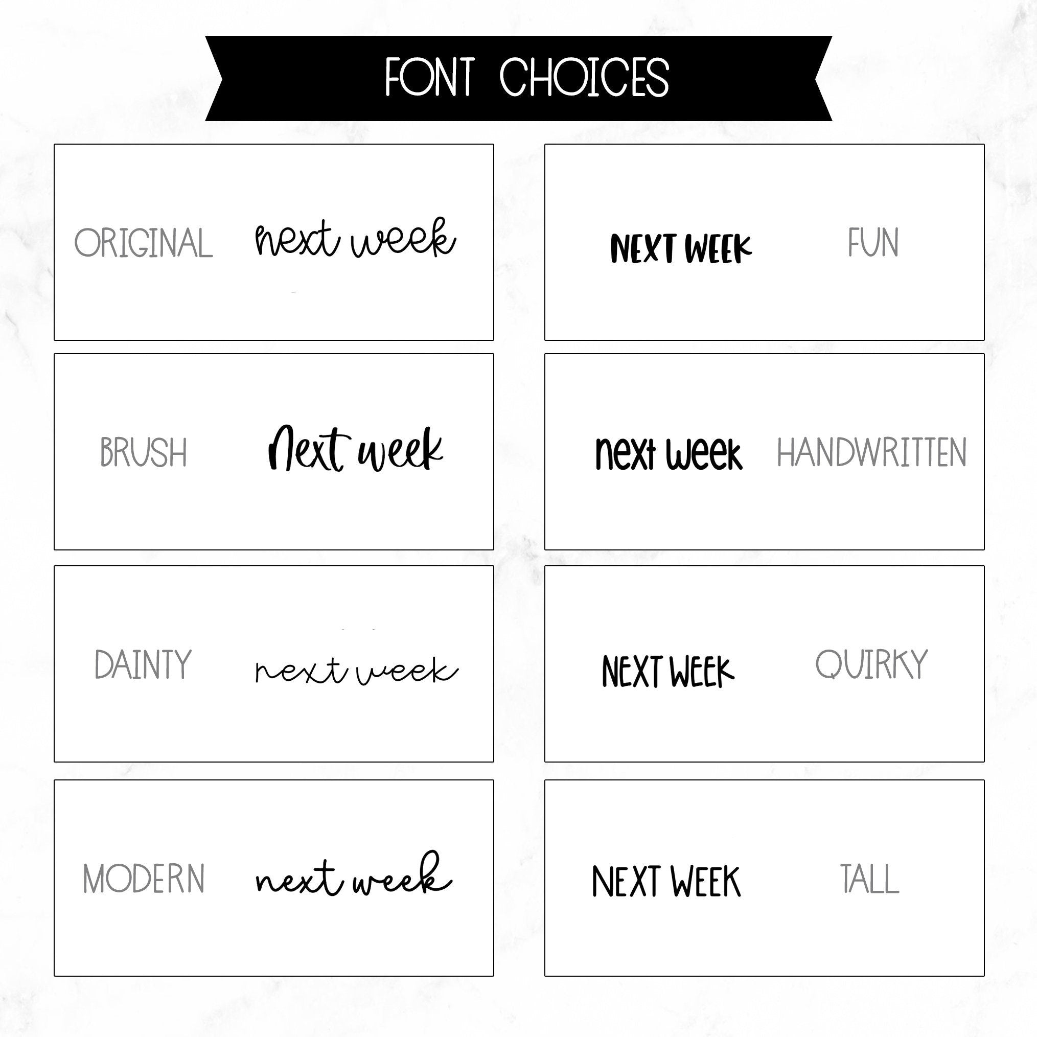 Next Week Script Stickers
