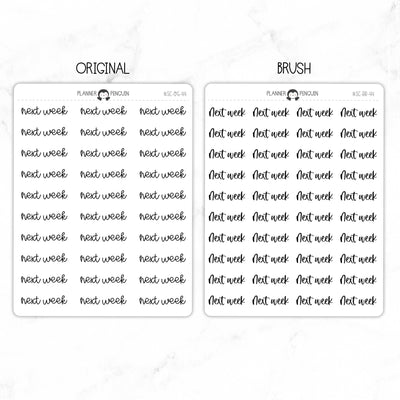 Next Week Script Stickers // #SC-44