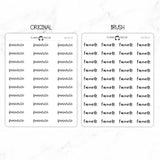 Favourite Script Stickers