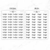Budget Script Stickers
