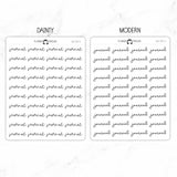 Journal Script Stickers